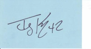 TERRY KIRBY Signed 3X5 Index Card 1985 Miami Dolphins COA - Picture 1 of 1