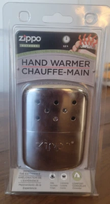 Calentador de manos Zippo exterior recargable 12 horas plateado #40306 nuevo paquete sellado Foto 1 de 4