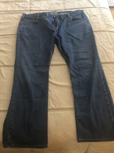 Carhartt Pants Mens 44 Blue Denim Jeans Relaxed Fit Pockets Workwear 44x30 - Picture 1 of 7