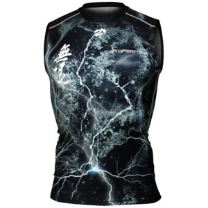 BTOPERFORM [FX-503K] NO RETREAT - Black Sleeveless Compression Rash guard Tank - Picture 1 of 7
