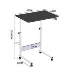 Portable Mobile Over Bed Chair Table Adjustable Height Bedside Tray Laptop Desk