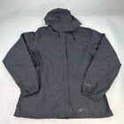 GoLite Women's Gray Waterproof Hooded Rain Jacket Size Small Windbreaker Coat 