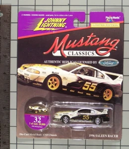 Johnny Lightning 1997 Mustang Classics series, '96 Saleen Racer, wht w/racing - Picture 1 of 1