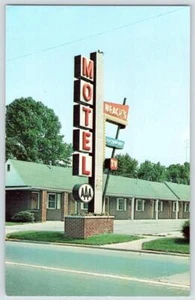 POSTAL VINTAGE AAA MOTEL NORTH VERNON INDIANA PLAYA AÑOS 50 - Imagen 1 de 2