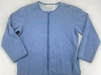 Traje de chándal Liz Claiborne para mujer manga larga cremallera azul parte superior grande/parte inferior XL Foto 1 de 4