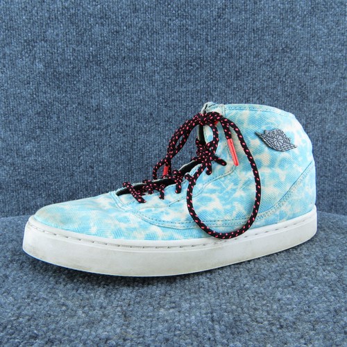 Scarpe sneakers Air Jordan ragazzo ragazza blu tessuto stringate taglia 6 media