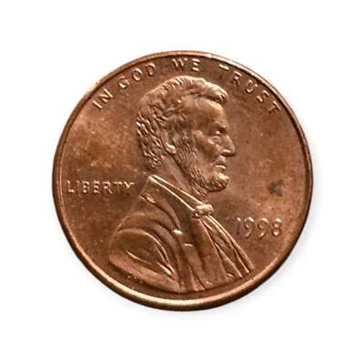 1998 Lincoln Cent Penny - WIDE AM RARE - Image 1 of 4