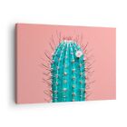 Wandbilder 70X50cm Leinwandbild Kaktus Pastell Minimalismus Bilder Wanddeko