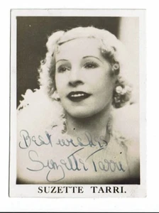 Suzette Tarri signed photograph 3 x 2.5 inch - Picture 1 of 2