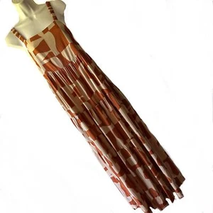 New Tiered Babydoll Dress Forum Maxi Dress Rayon Linen Summer Artsy Open Back - Picture 1 of 12