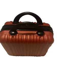 Lightweight Durable Dark Red Vanity Case With Top Handle Brand New No Tags - Picture 1 of 10