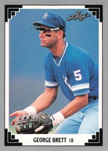 1991 Leaf Baseball George Brett #335 NM/MT KANSAS CITY ROYALS HIGH GRADE/SHARP