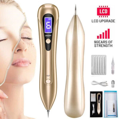 Portable USB LCD Laser Plasma Pen For Skin Freckle Dark Spot Tattoo Removal US - Image 1 of 4
