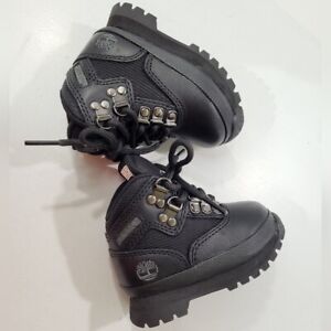 NEW TIMBERLAND EURO HIKER HIKING INFANT TODDLER BOOTS Sz 4.5   A6249 BLACK SHOES