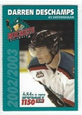 2002-03 Kelowna Rockets (WHL) Darren Deschamps
