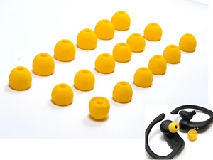 18 pcs. YELLOW Earbuds Eargels for Beats Powerbeats-PRO Multi-sizes 6-each S/M/L - Picture 1 of 4