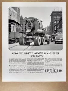 1940 Chain Belt Company Rex Concrete Moto-Mixer vintage print Ad - Picture 1 of 1