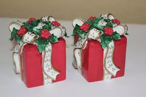 Avon 2001 Par de Candelabros Cónicos Regalo Navidad Caja de Regalo Red Holly Berry - Imagen 1 de 11