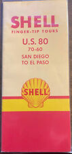 1951 Shell Oil Finger-Tip Tours U.S. 80 70-60 San Diego to El Paso Booklet