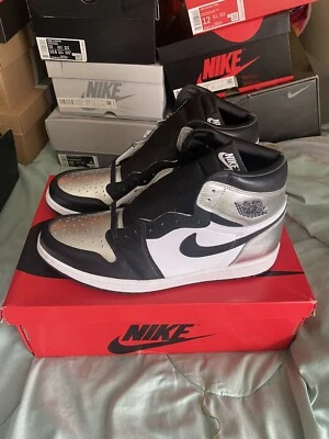Size 13W/11.5M - Jordan 1 High OG Metallic Silver - Image 1 of 4