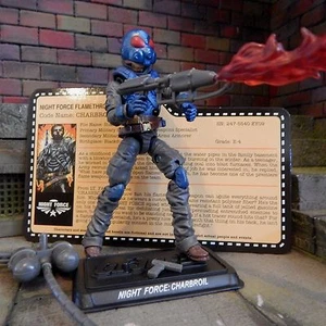 GI JOE ~ 2013 CHARBROIL ~ FUERZA NOCTURNA ~ 100% Y TARJETA DE ARCHIVO ~ FUEGO NOCTURNO joecon - Imagen 1 de 1