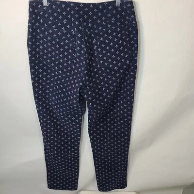 Womens Blue Corduroy Pants Star Designs  Pullon 5 Pockets Size 14 - Image 1 of 4