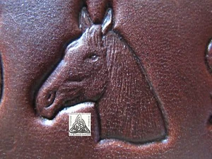 1999 TLF/Midas Discontinued Detailed Horse Wild Animal 1" Leather Stamp 8503 - Picture 1 of 3