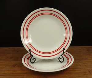 2 Corelle Classic Cafe Rot Brot & Butter Teller 6 3/4" - Bild 1 von 8