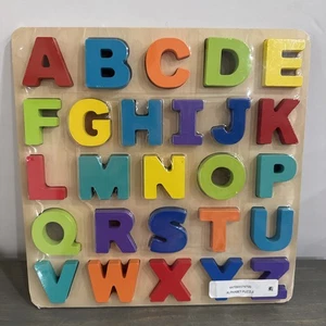 Imagine Wooden Alphabet Puzzle, Baby and Toddler Toys for Ages 18 Months - Picture 1 of 5