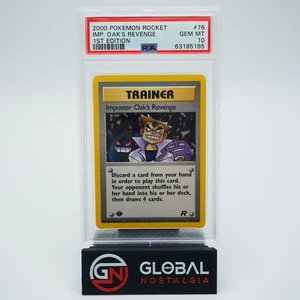 Imposter Professor Oak's Revenge 1st Edition 2000 Pokemon Rocket 76/82 PSA 10 - Picture 1 of 2