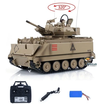 LowPrice1/16 RC Military Tank M113A1 320Turret Recoil Elevation IR Driving Wheel - Image 1 of 4