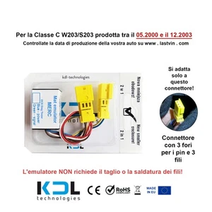 Sedile Tappetino emulatore diagnostico per Mercedes Classe C W203 S203 2000-2003 - Picture 1 of 2