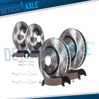 1.5L FWD Front Rear Disc Brake Rotors Brake Pads for 2017 2018 2019 Ford Escape - Image 1 of 4