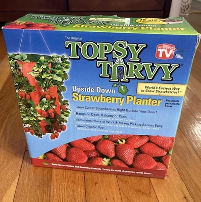 Топси Turvy ~ вверх ногами клубника горшок ~ 15 кварт, вертикальный сад вися - Изображение 1 из 4