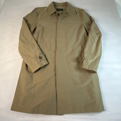 Chaqueta gabardina Lauren Ralph Lauren para hombre chaqueta de lluvia tostada 42L Foto 1 de 4