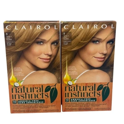 Clairol Natural Instincts Hair Color #9 Original #2 Sahara Light Blonde, 2 Pack - Image 1 of 3