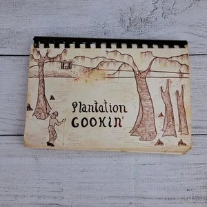 PLANTATION COOKIN' SPIRAL RECIPE BOOK COOKBOOK BY RIVER BEND RESIDENTS 1976 - Picture 1 of 12