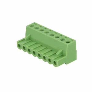 5x Abrazadera de Sistema Enchufe Barra de Abrazadera, RM5,08, 2,5mm2, 12A/250V, Verde, 8 pines - Imagen 1 de 2
