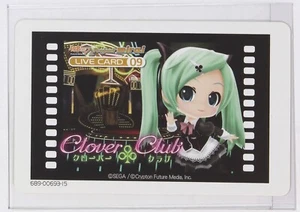 Hatsune Miku and Future Star Project Mirai AR Live Card No.9 Clover Club Sega - Picture 1 of 4
