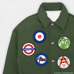 Mod & Northern Soul 5er Aufnäher Pack 1960er Stil Ziel Roundel The Who Patch - Picture 1 of 5