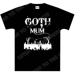 Goth MUM Ladies T-Shirt - BRAND NEW - Alternative, Punk, Black Cats, Graveyard - Picture 1 of 1