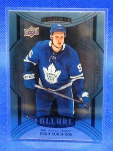 2020-21 Upper Deck Allure Egor Korshkov Blue SP Rookie Card #111 Tor Maple Leafs