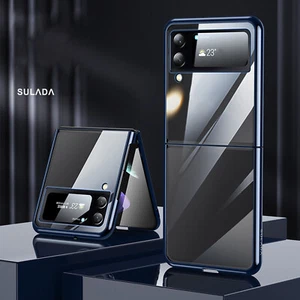 For Samsung Galaxy Z Flip 6 5 4 Cleat Plating Shockproof Case Hinge Phone Cover - Picture 1 of 14