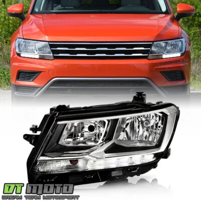 Faro halógeno para Volkswagen Tiguan 2018-2021 con faro LED DRL - conductor Foto 1 de 4