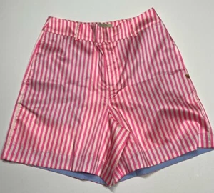 Scotch & Soda Hot Pink Striped High Waisted Shorts NWT Women’s Small Barbiecore - Picture 1 of 13