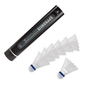 12 piezas volantes de bádminton blancos de nailon SPPHONEIX 502 bolas altas duraderas - Imagen 1 de 8