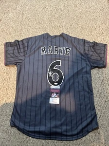 NEW YORK METS- STARLING MARTE SIGNED AUTOGRAPH JERSEY JSA COA CITY CONNECT NYC - Picture 1 of 6
