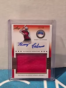 2013 Leaf Perfect Game #JA-ALL Andy LaLonde 13/50 Autograph Relic - Picture 1 of 2