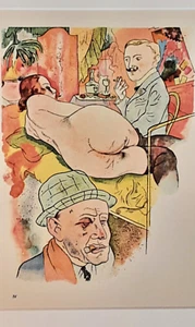 George Grosz   ECCE HOMO   Blatt IV  Passepartierte Offset-Lithographie von 1965 - Bild 1 von 5