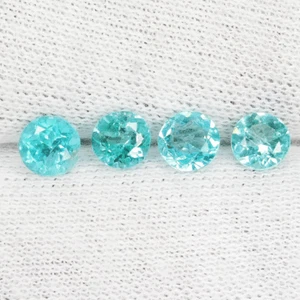 2.08 cts Best Luster "Paraiba Hug" Natural Apatite 5mm Round....!!!!! - Picture 1 of 1